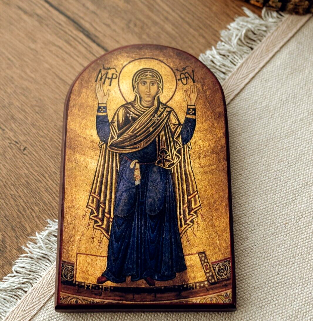 Ukrainian Icon “The Unbreakable Wall” Mother of God Oranta Holy Sophia Kyiv Wood Ukrainian Icon “The Unbreakable Wall” Mother of God Oranta Holy Sophia Kyiv Wood
