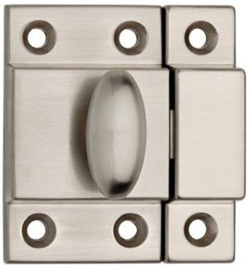 Satin Nickel Matchbox Catch - 2\ Satin Nickel Matchbox Catch - 2\