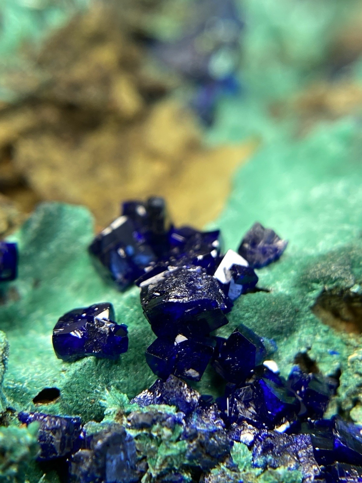 4 Lbs 13.2 Oz Crystallized Azurite with Malachite - China