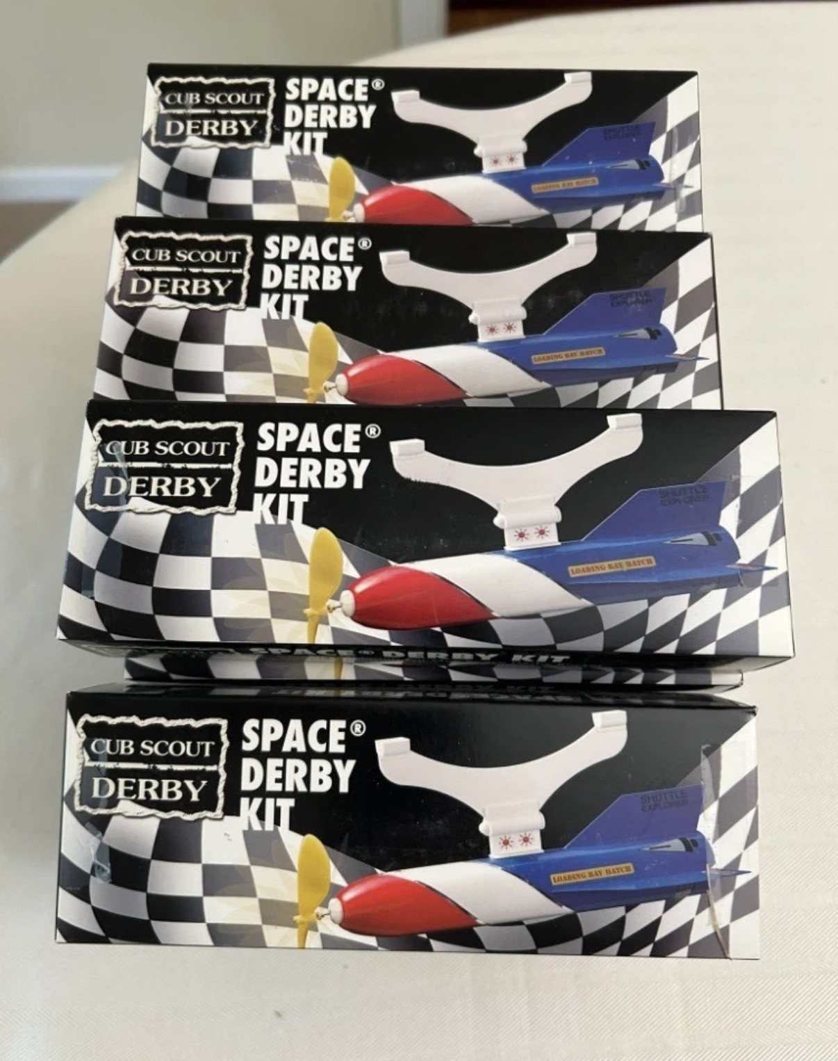 Cub Scout Space Derby Kits Lot of 17 Kits plus bonus 2 boxes of rubber bands