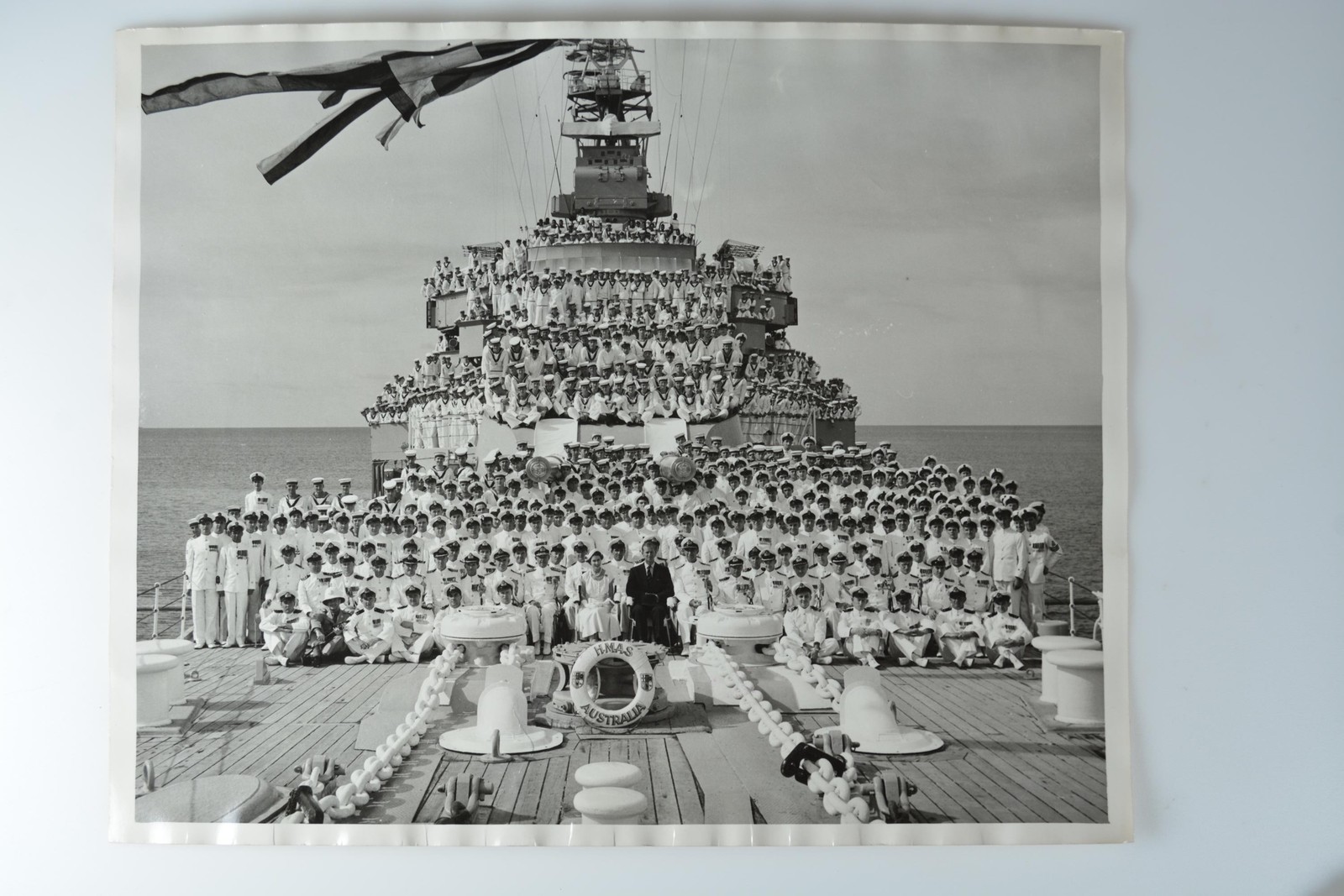 Queen Elizabeth Duke Edinburgh HMAS Australia Cairns Royal Tour c1950s Photo