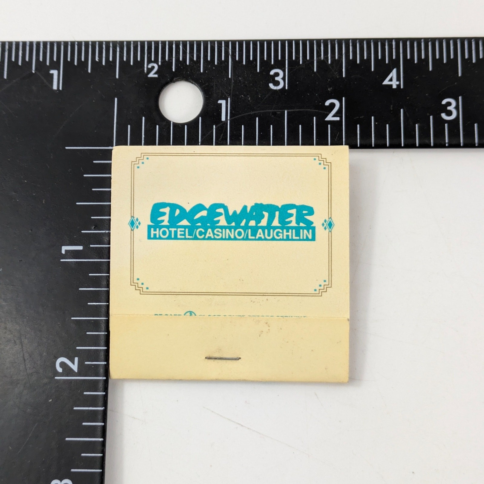 Edgewater Hotel Casino Laughlin Nevada Vintage Matchbook Unstruck Ephemera