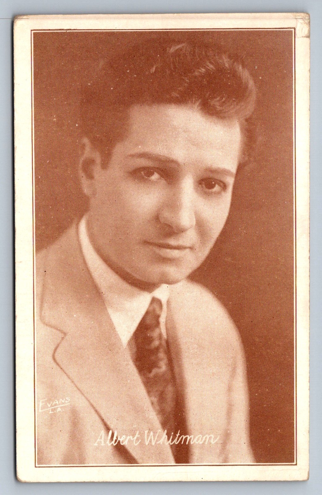 Postcard Gayne (Albert) Whitman American Radio Silent Film Actor c. 1920s S757 Postcard Gayne (Albert) Whitman American Radio Silent Film Actor c. 1920s S757