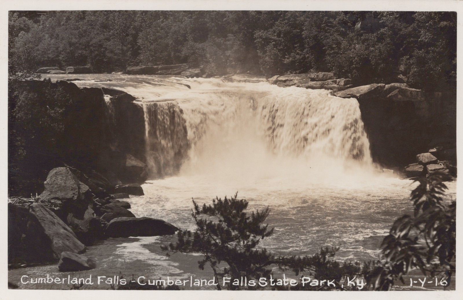Cumberland Falls RPPC Postcard State Park Kentucky KY Real Photo Waterfall Cumberland Falls RPPC Postcard State Park Kentucky KY Real Photo Waterfall