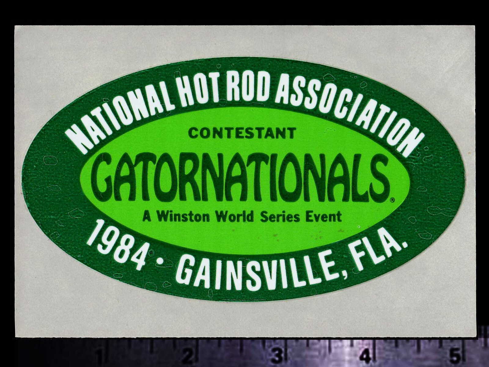 NHRA Gatornationals Gainesville, Fla. 1984 Original Vintage Racing Decal/Sticker