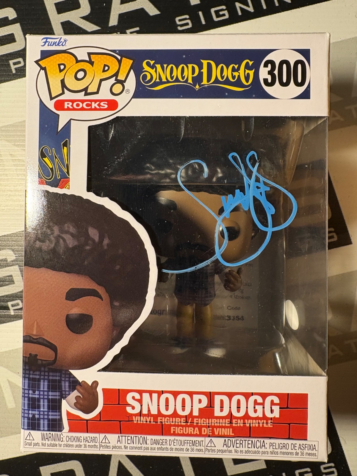 Snoop Dogg Signed Snoop Doggy Dogg Rocks Funko Pop Autograph ACOA Music Dre