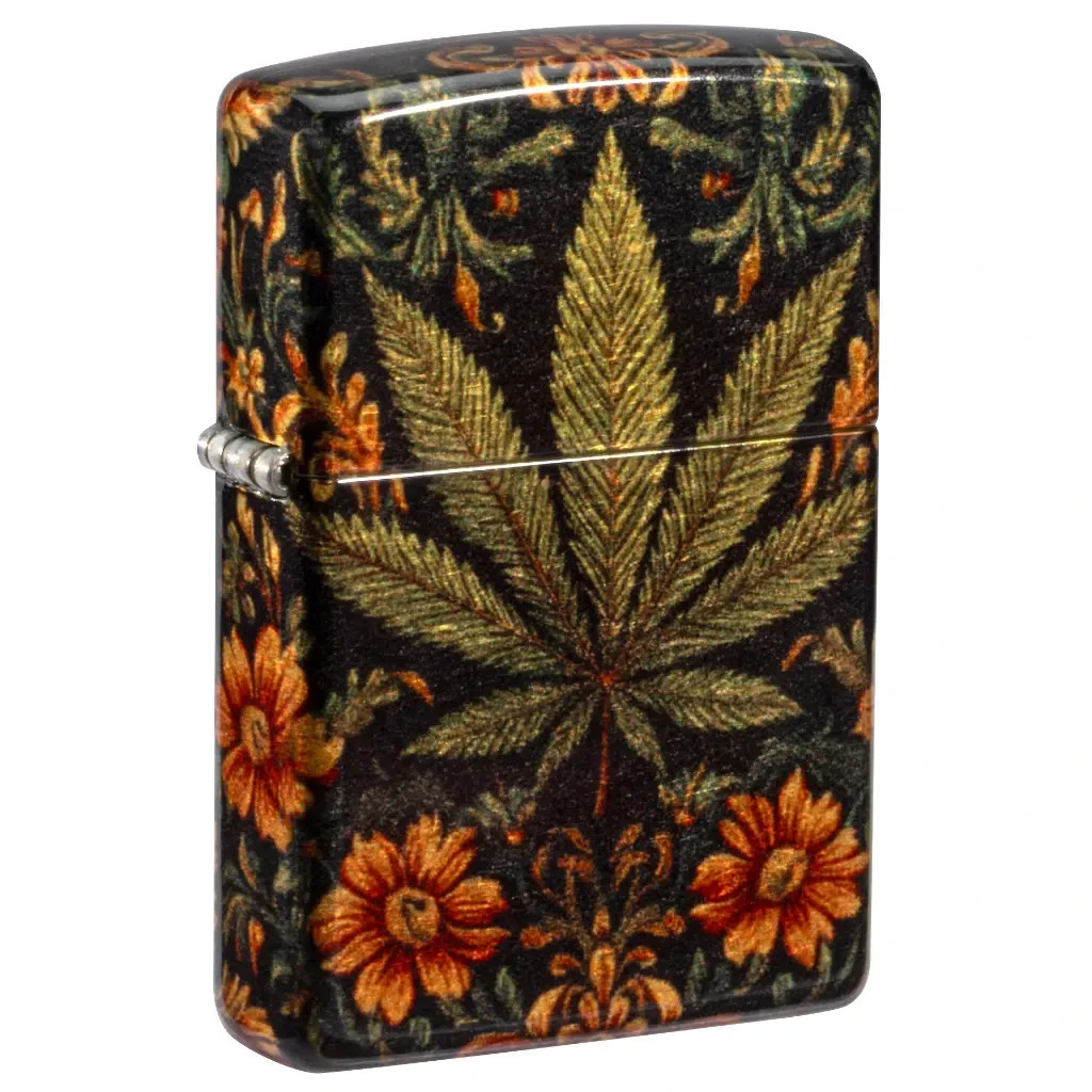 Zippo Plant Tapestry Design Street Brass 540 Fusion design 47139