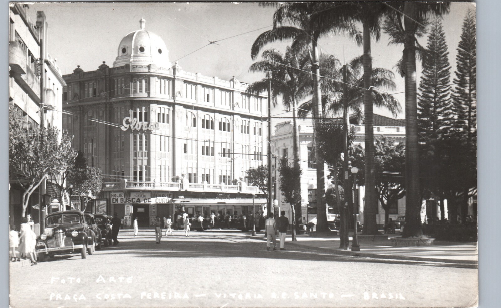 PRACA COSTA PEREIRA vitoria de santo brasil real photo postcard rppc street