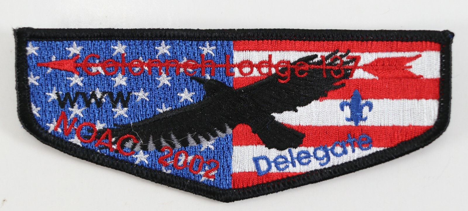 2002 NOAC Delegate Colonneh 137 WWW OA Order Arrow Boy Scout BSA Pocket Patch