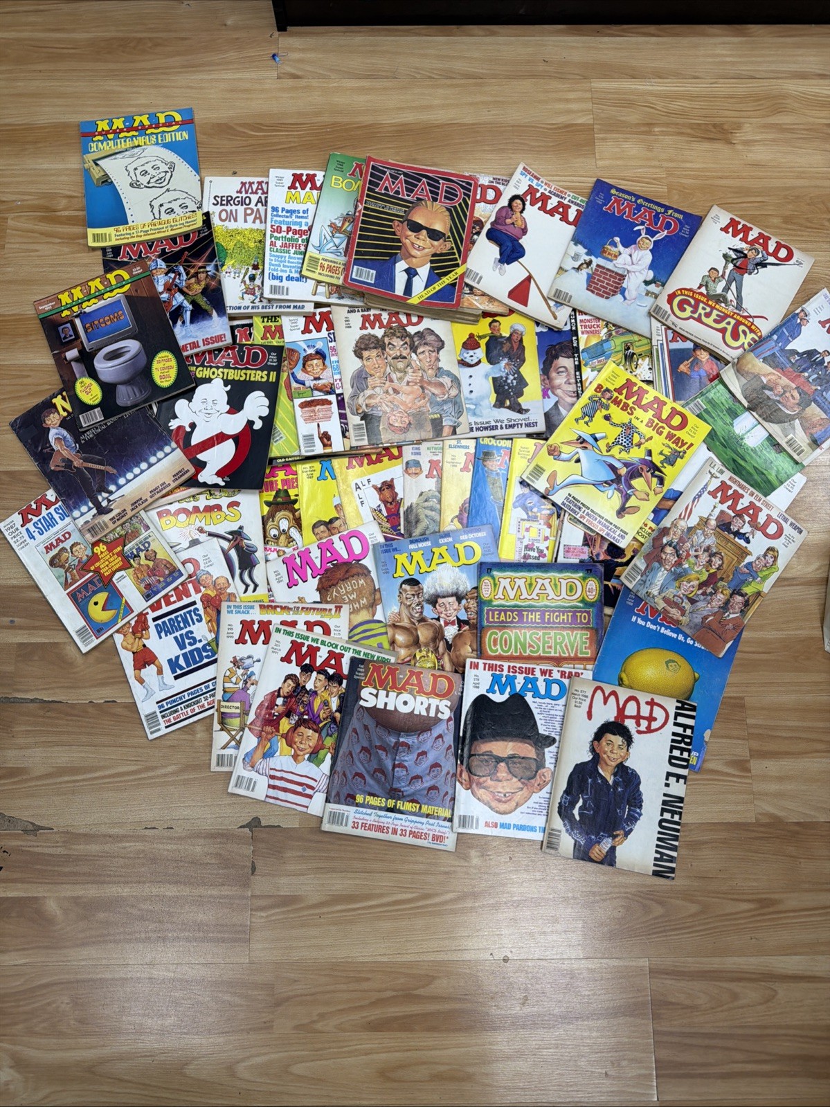Huge VINTAGE 1980s 1990s Mad Magazine + Super Collecttion Lot Of VG-ok