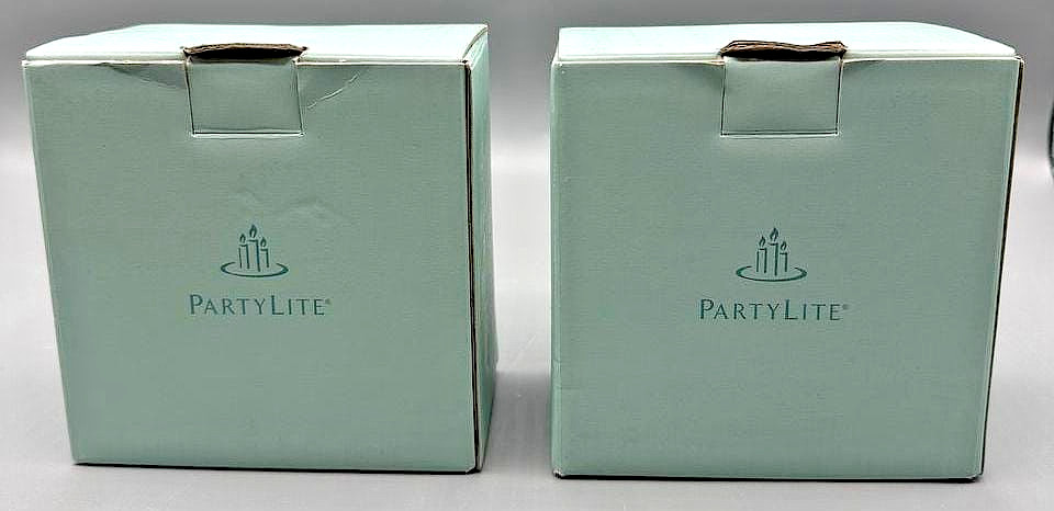 Retired PartyLite Creative Capers P9759 Iron Candle Holders Set of 2 New Box NIB