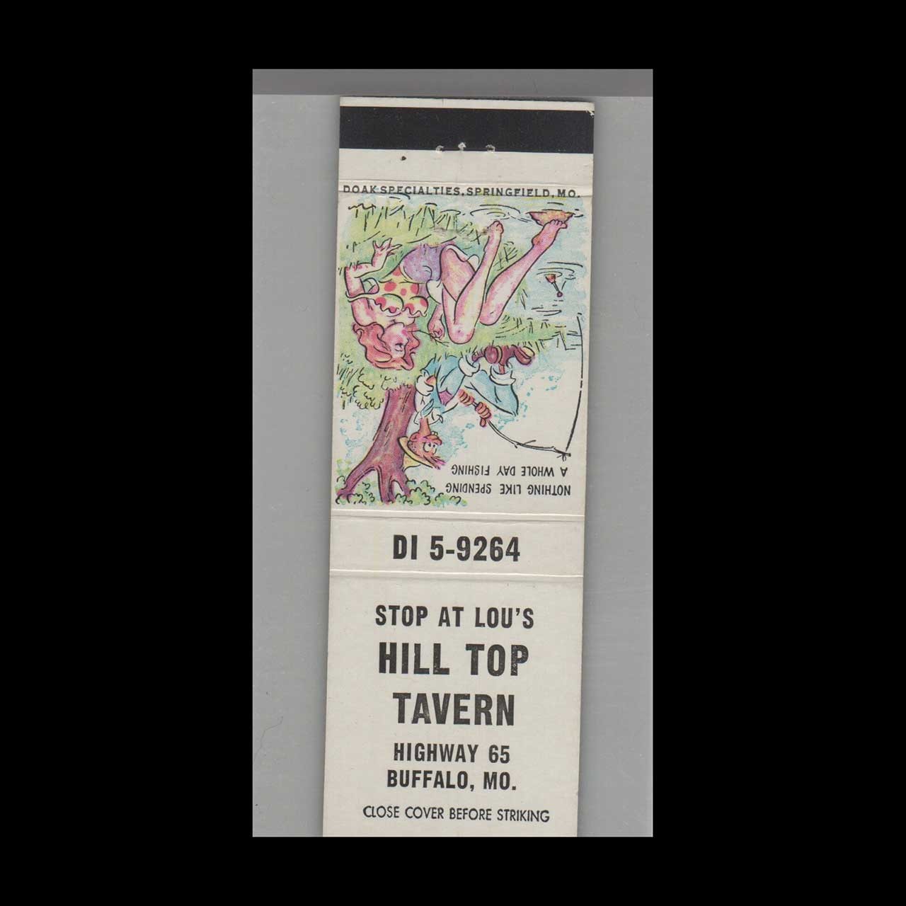 Matchbook Cover - Hilltop Tavern Buffalo, MO