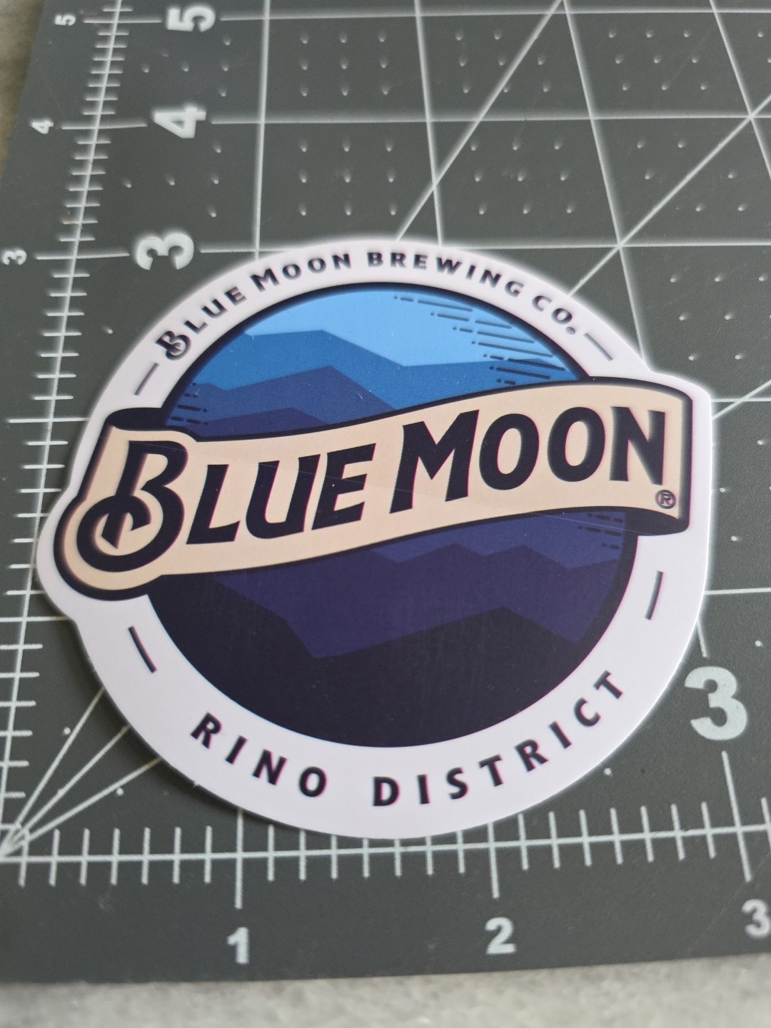 BLUE MOON Brewing Co. Mtn Sticker ~NEW Craft Beer Brew Brewery Logo Decal