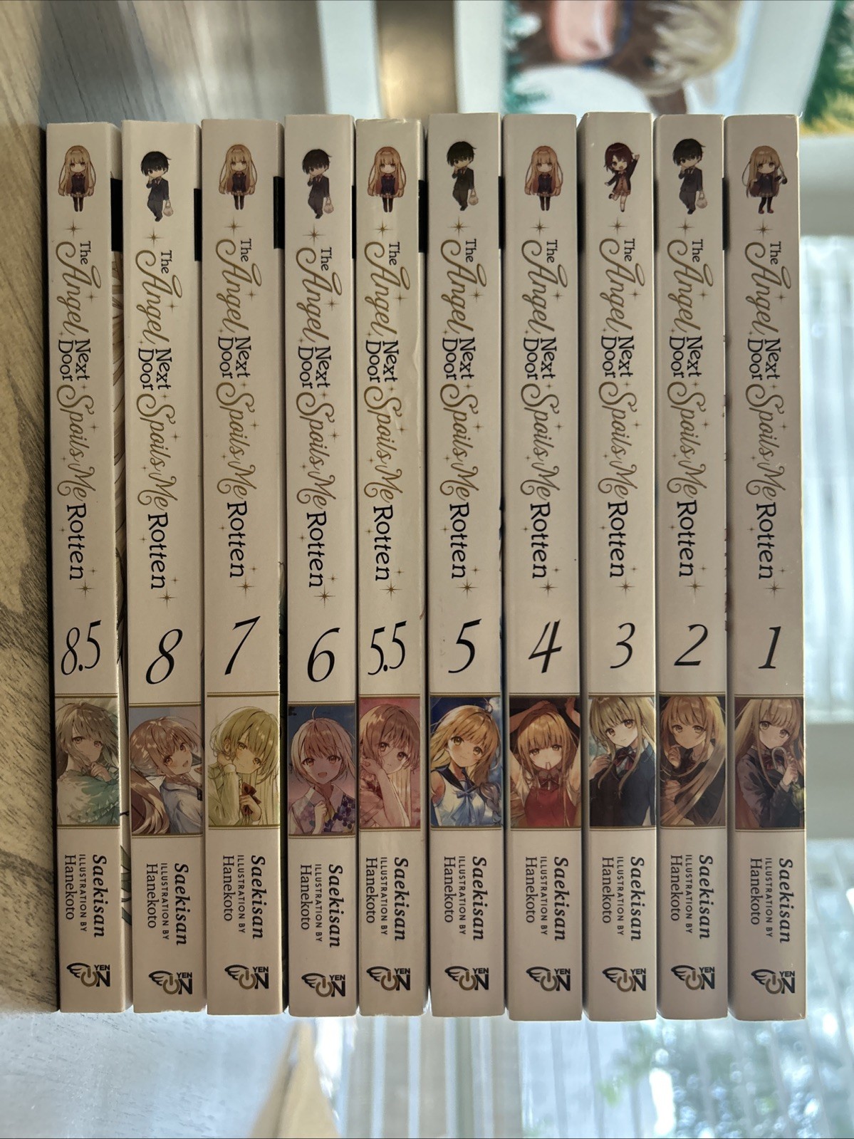 The Angel Next Door Spoils Me Rotten Vol. 1-8 w/ 5.5 & 8.5 Light Novel Full Set