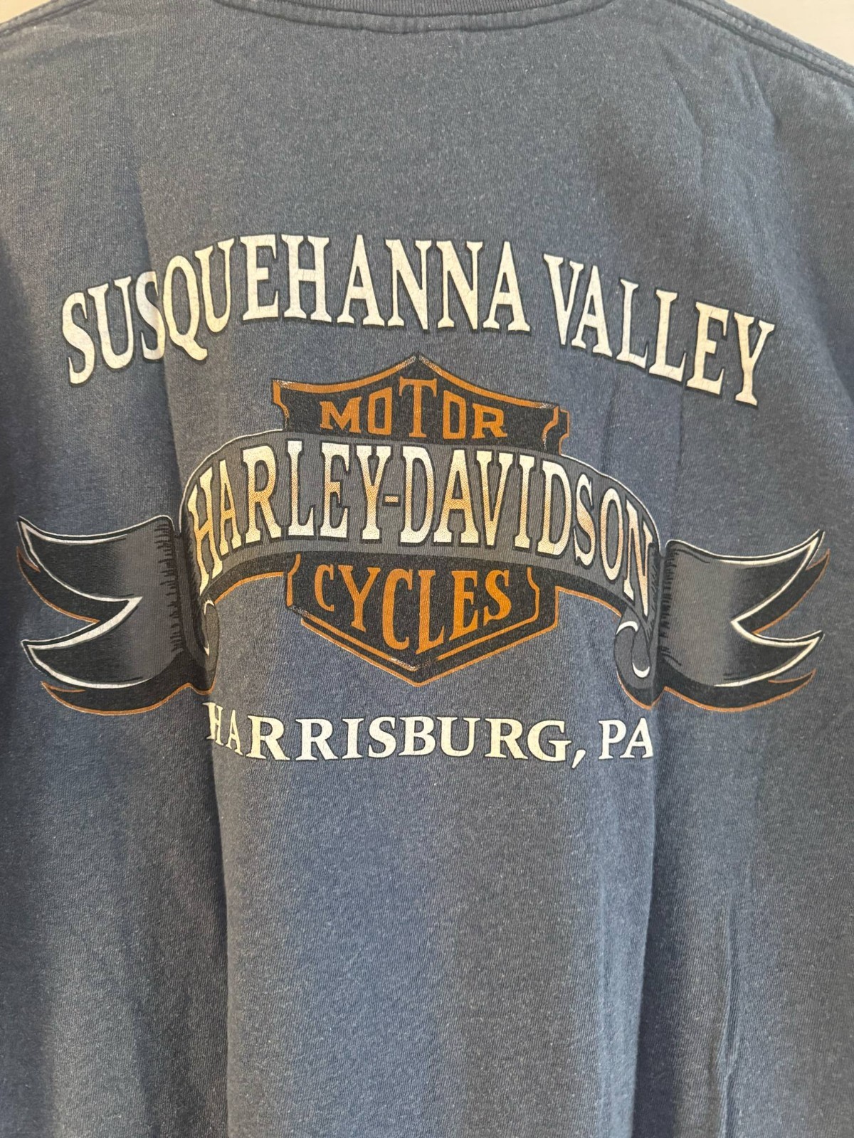 Susquehanna Genuine Harley-Davidson Mens XL T-Shirt Blue