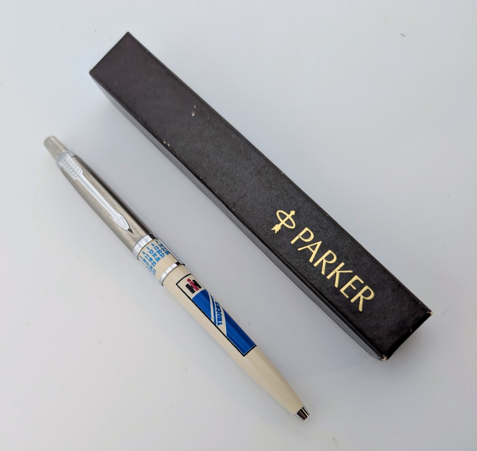 Vintage Parker Calendar Advertising Pen International Harvester Fort Wayne Plant