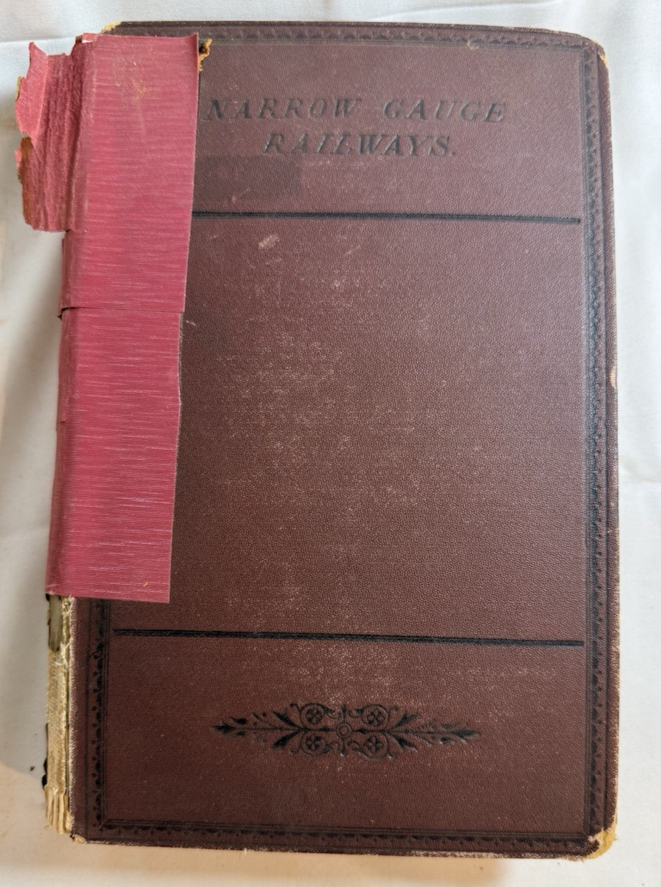 NARROW GAUGE RAILWAYS by C E Spooner - 1879 2nd Ed. HC, Railroad