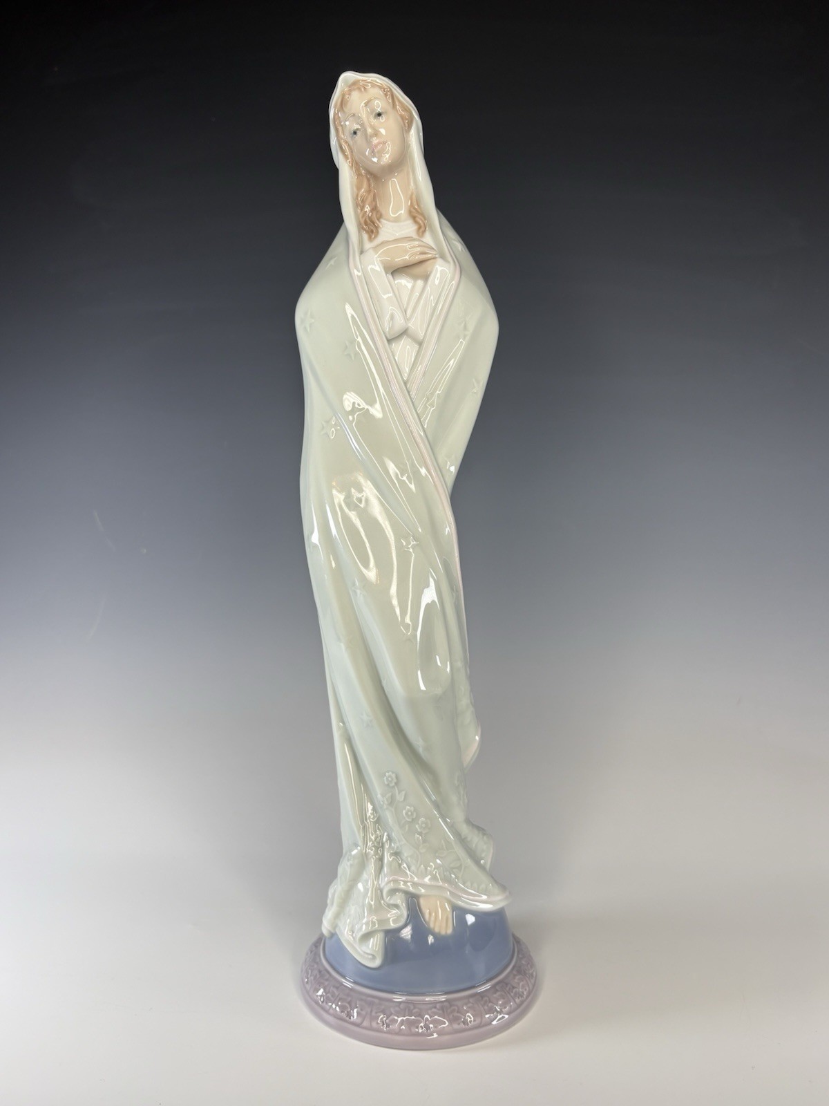 Lladro Sweet Mary Porcelain Figurine 6631 Virgin Madonna Mother Spain 14