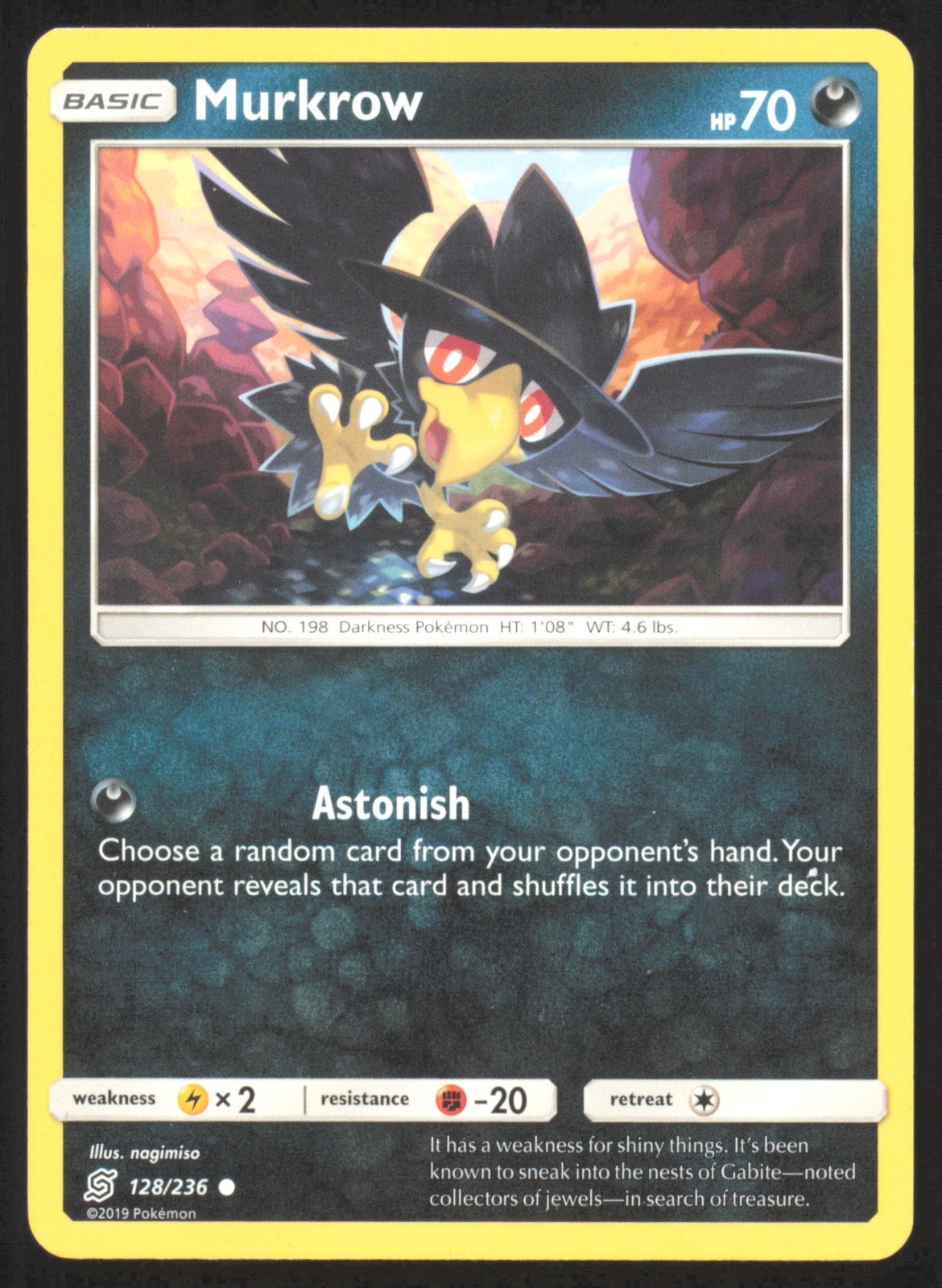 Murkrow (128) Common SM - Unified Minds 128/236 NM nagimiso