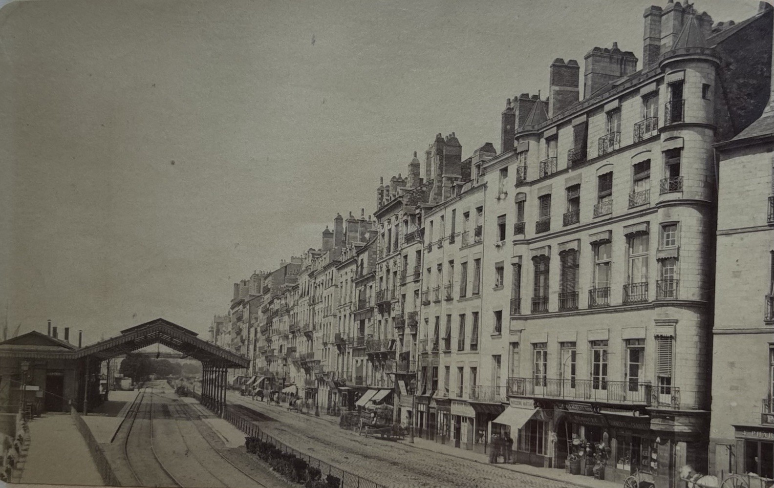 France, Nantes, Maison des Tourelles, Edict of Nantes, Quai de la Fosse, 1860 France, Nantes, Maison des Tourelles, Edict of Nantes, Quai de la Fosse, 1860