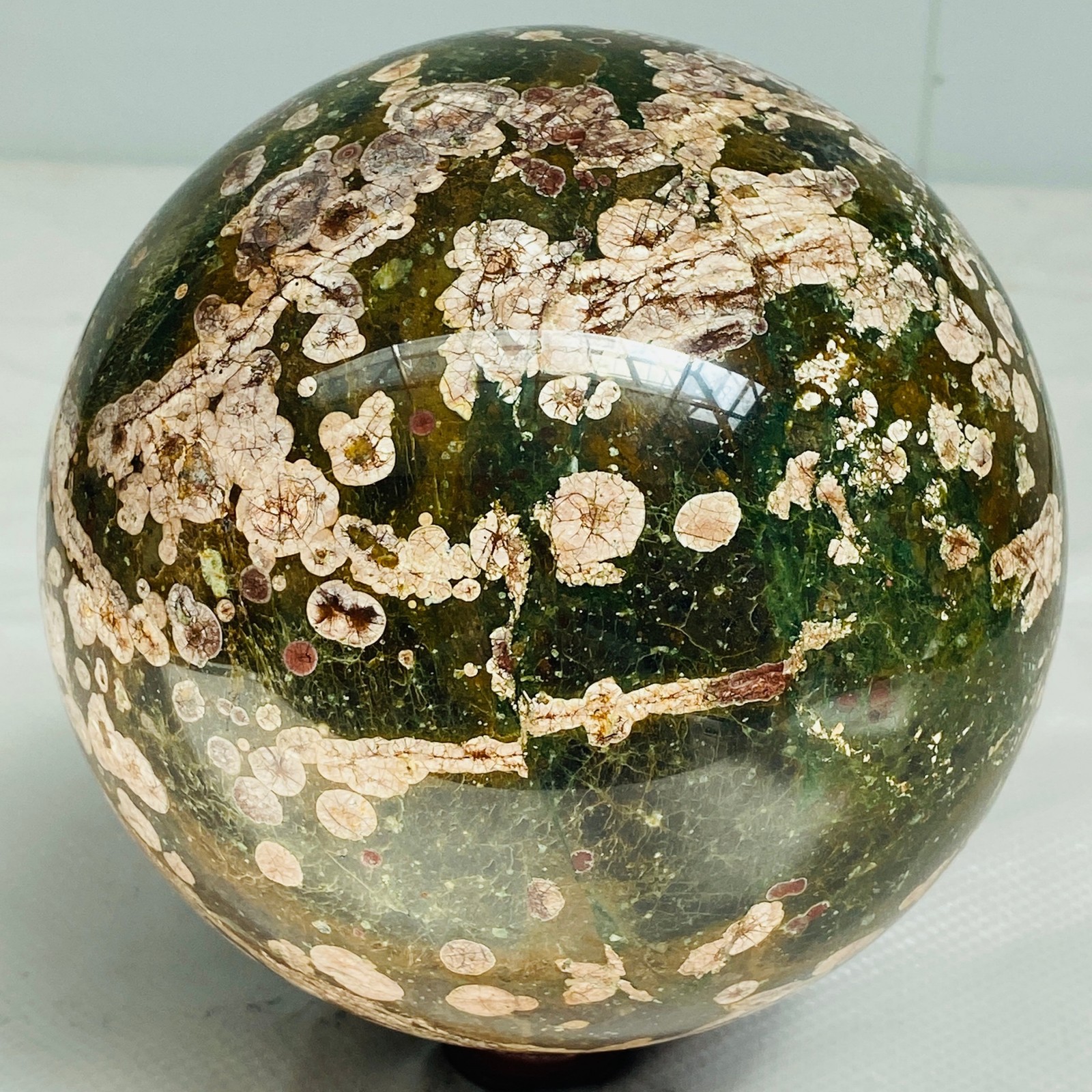 Natural Polished Pink cherry blossom agate BALL Madagascar 4400G ( 9.7LB )