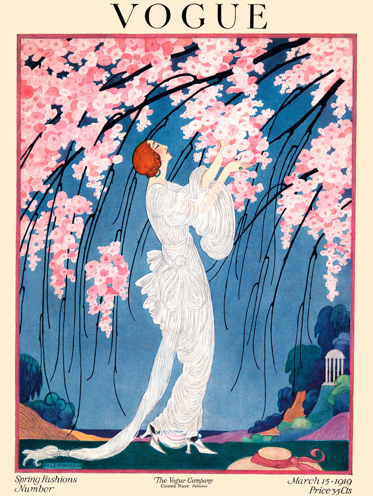 Vogue Spring Fashions 1919 Poster 24x36” Helen Dryden Art Deco RARE Reprint💯 🤯