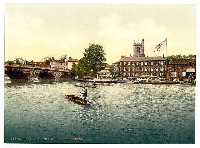 Henley on Thames Red Lion Hotel England c1900 OLD PHOTO Henley on Thames Red Lion Hotel England c1900 OLD PHOTO