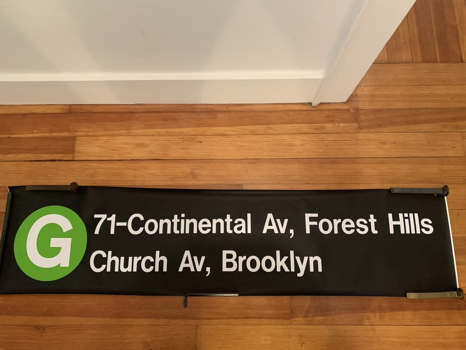 54X12 NY NYC SUBWAY ROLL SIGN FOREST HILLS CHURCH AVE BROOKLYN SMITH 9th STREET