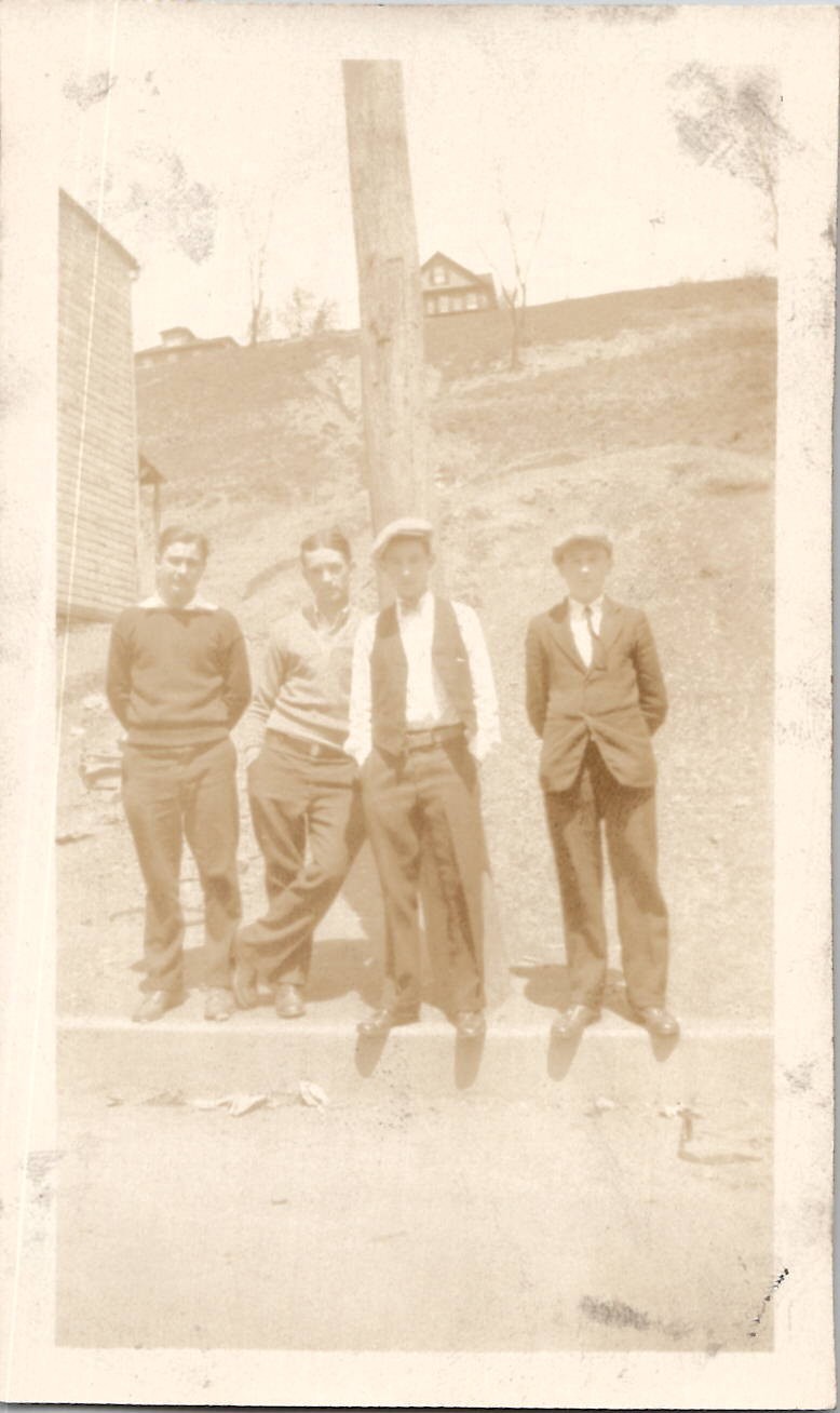 Steelton PA Rebel Neighborhood Teen Gang Peaky Blinders Boys 1926 Antique Photo