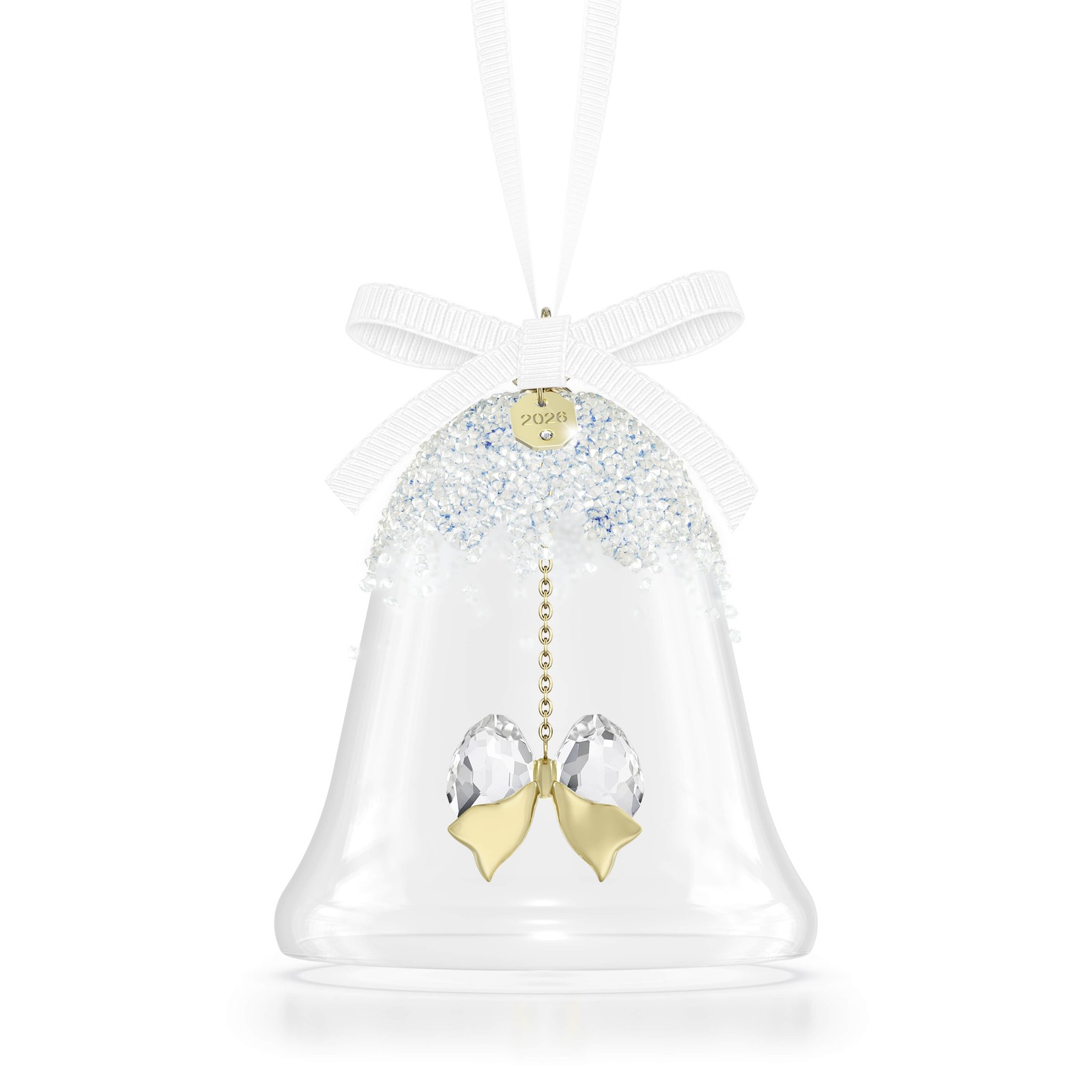Swarovski Crystal Annual Edition Bell Ornament 2026, White, 5732532