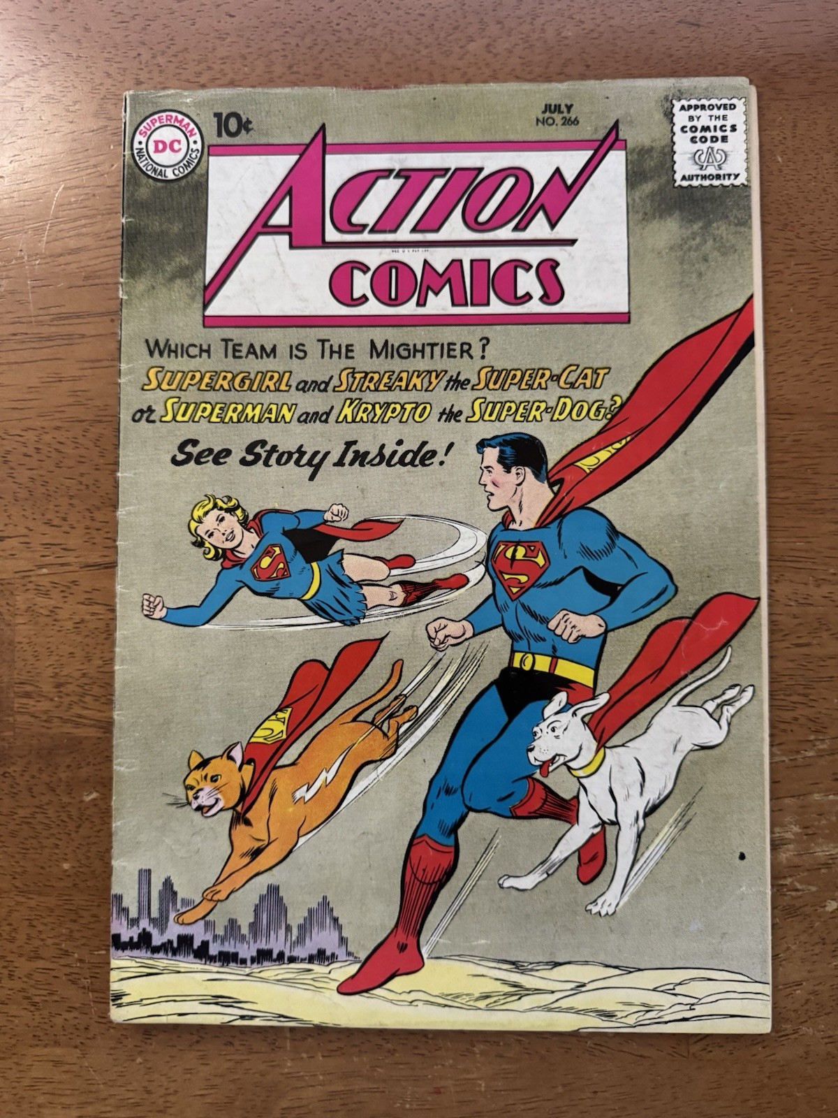 Action Comics #266 (DC Comics July 1960) Superman Supergirl VG Krypto
