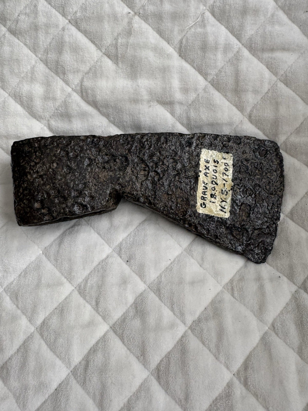 Iroquois Grave Axe Antique Relic 18th Cent 1700s NY Native American Weapon