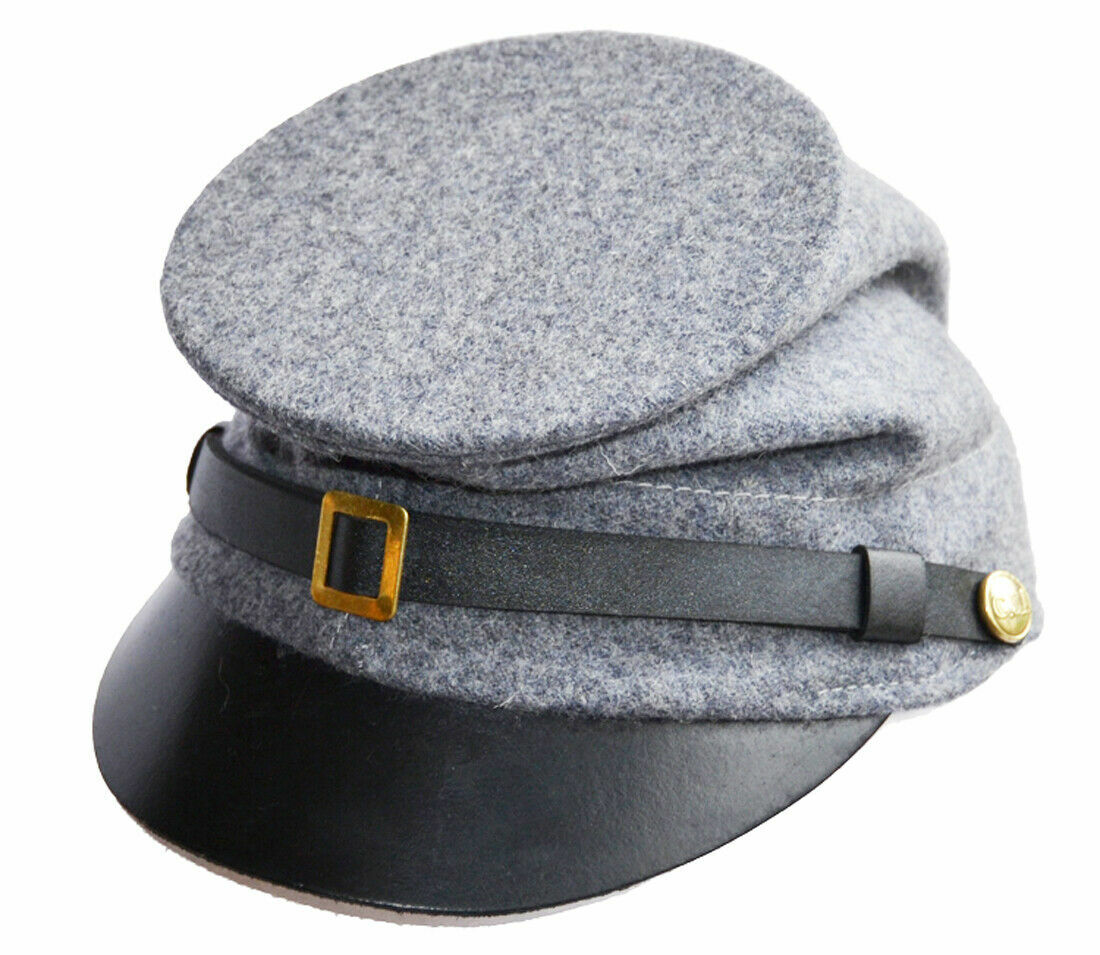 American Civil War Confederate Grey McDowell Forage Cap Hat - ALL SIZES