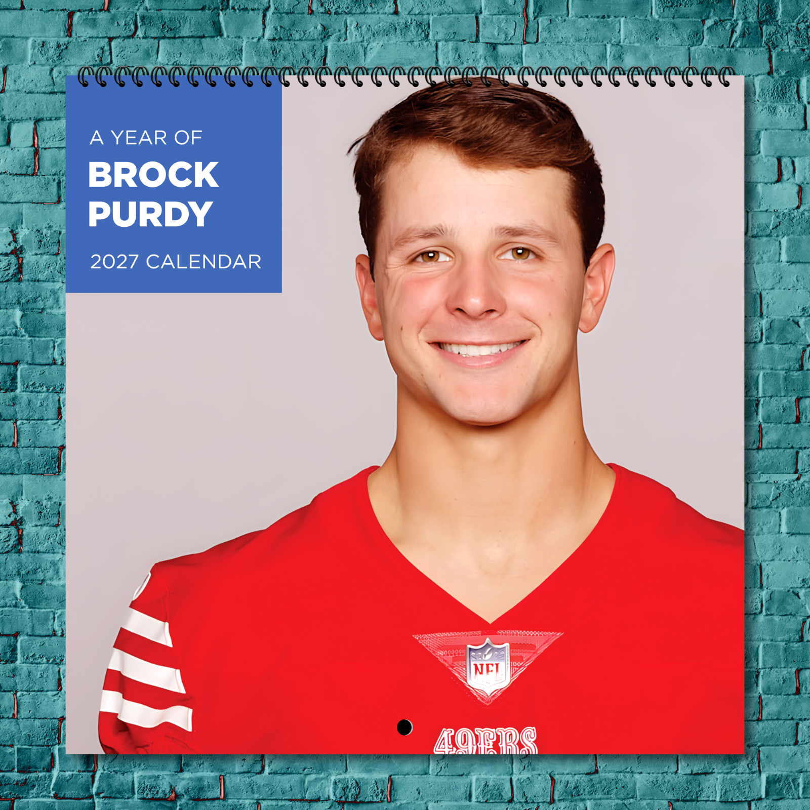 Brock Purdy 2027 Wall Calendar 12 Month Celebrity Photo Fan Collectible