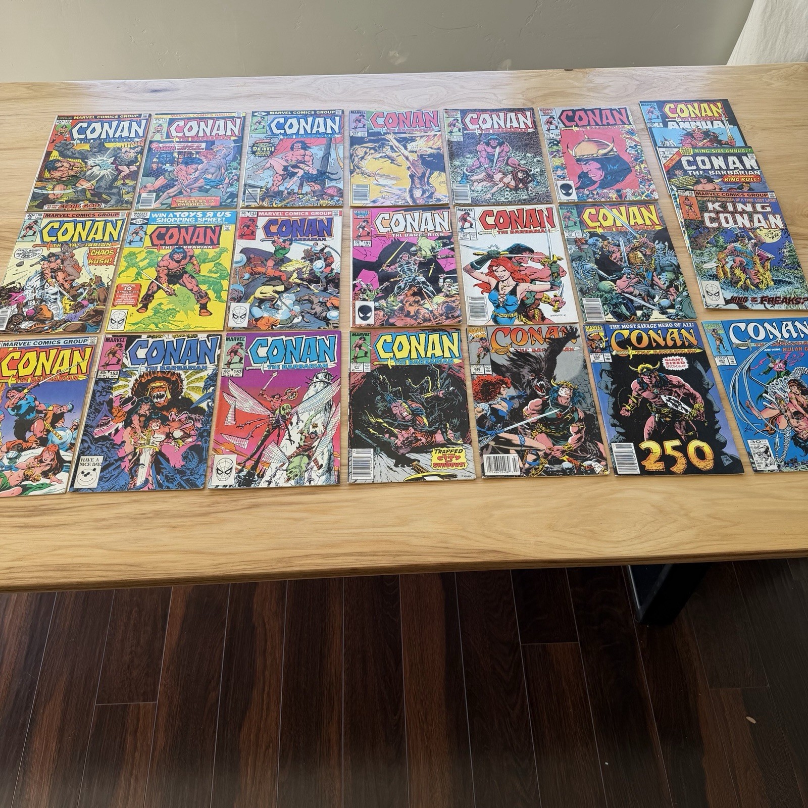 Conan The Barbarian Comic Lot (22) Marvel Bronze Copper Age Keys #100 Annuals