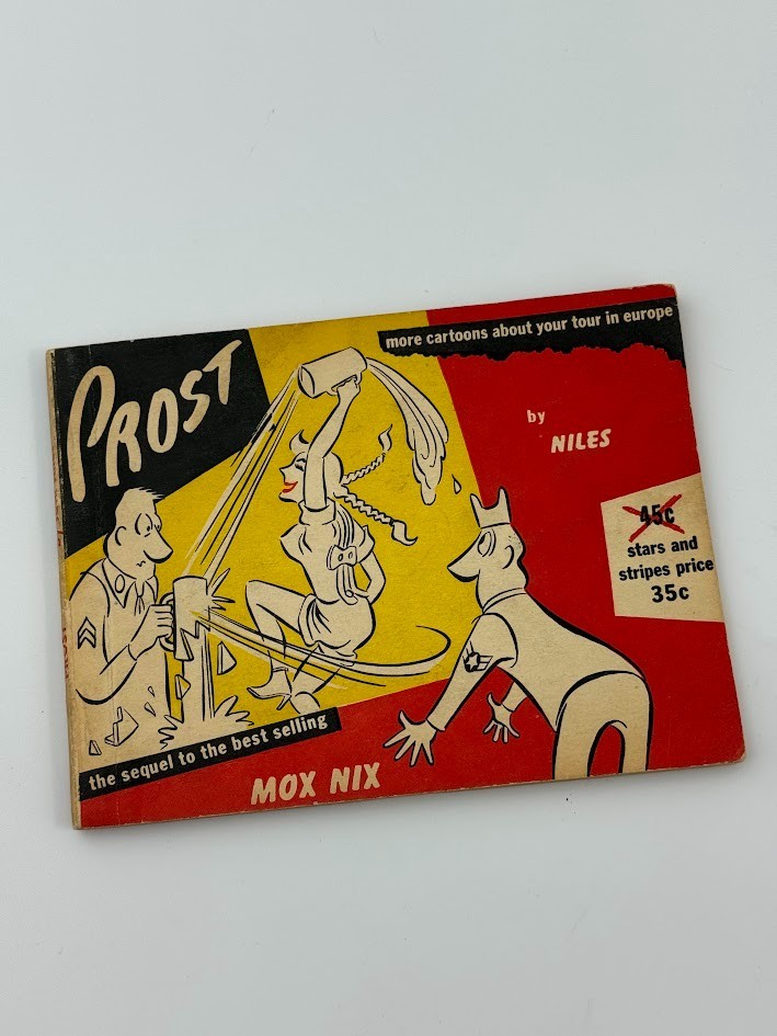 Mox Nix Cartoon Book Niles 1950s GI Humor Europe Tour Army Air Force Vtg