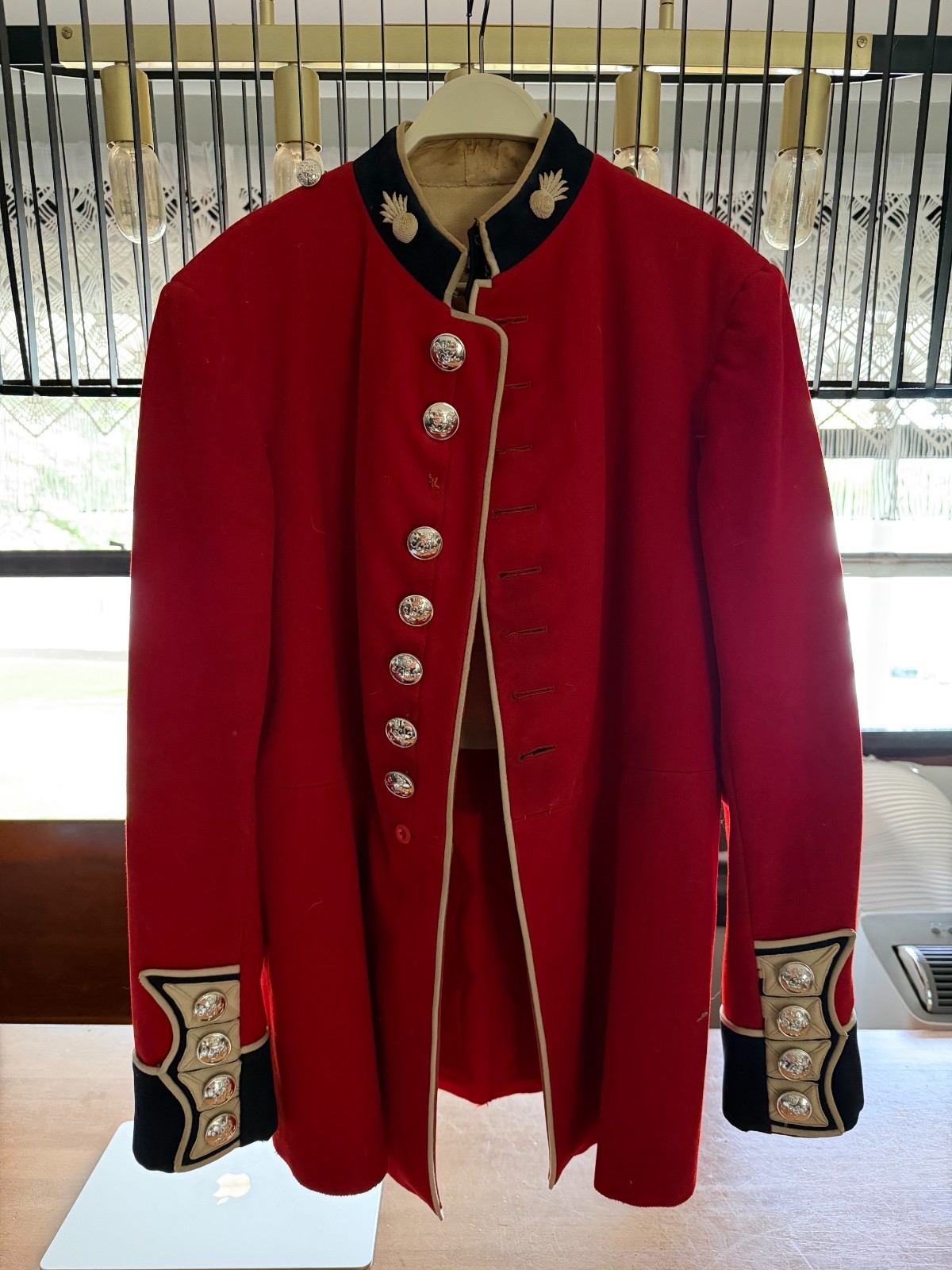 Vintage British Army Grenadier Guards Bandsman Scarlet Tunic Jacket 1953 Pattern