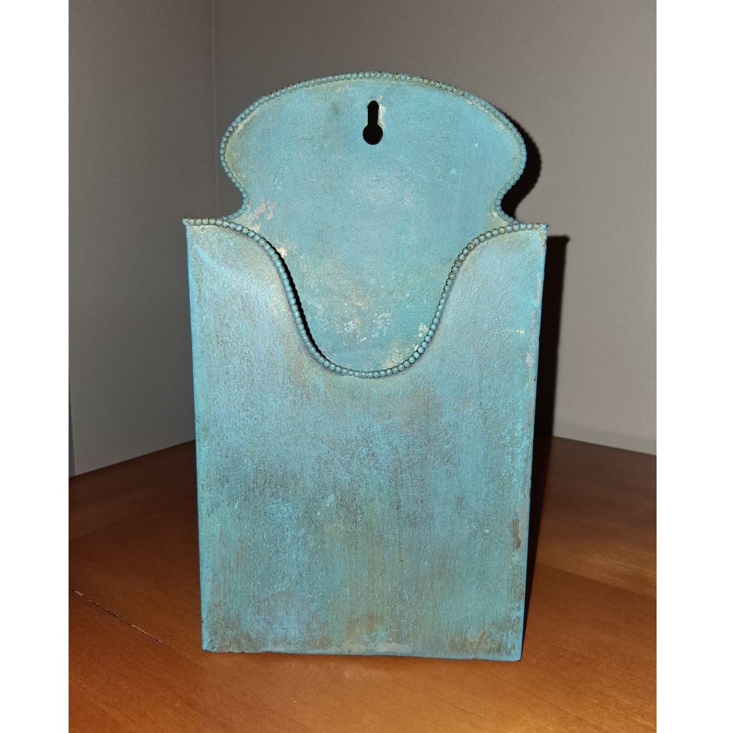 Green Metal Wall Mounted Planter Box Rectangular 5\