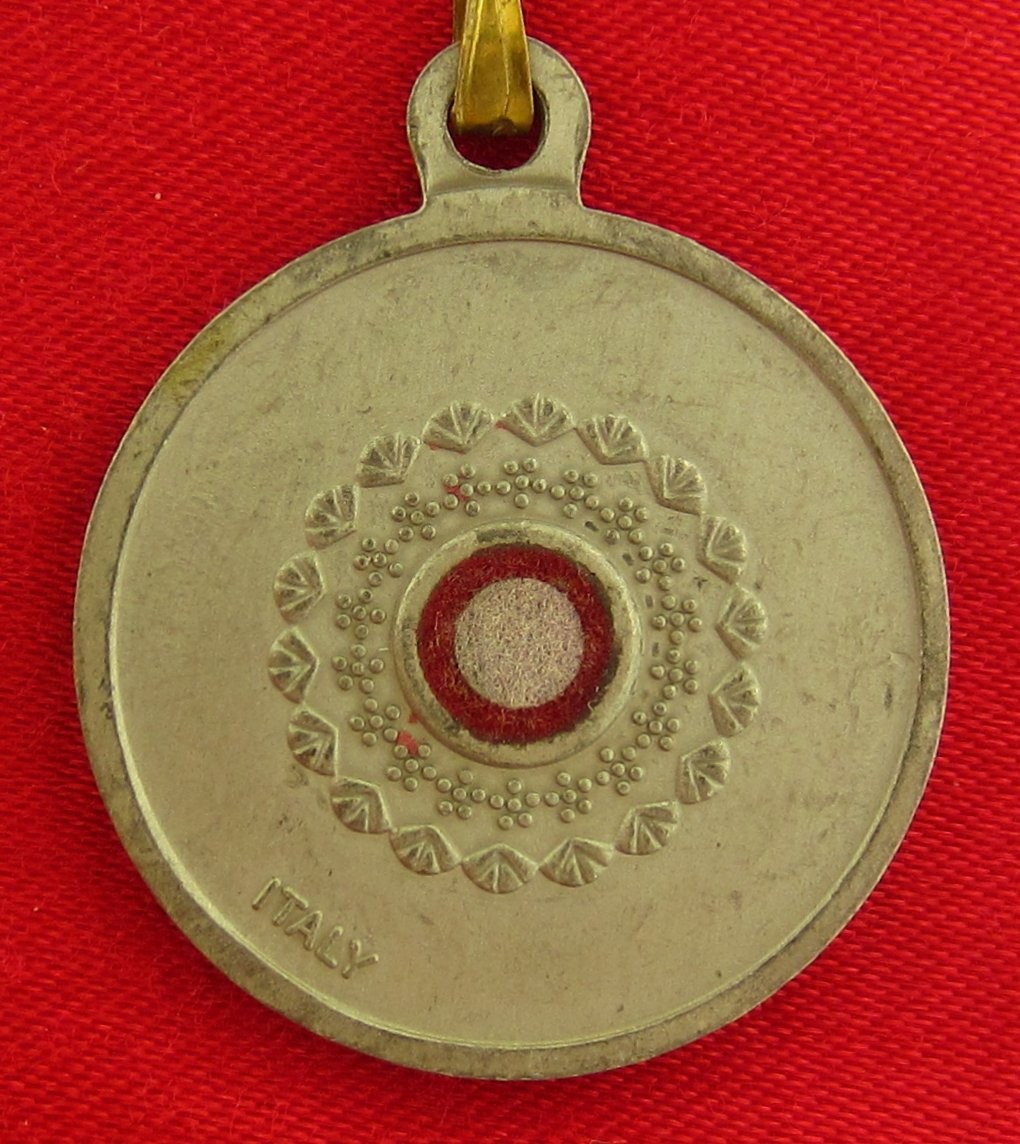 Vintage SAINT JUDE Relic Medal 3RD CLASS RELIC CLOTH Religious Catholic Pendant