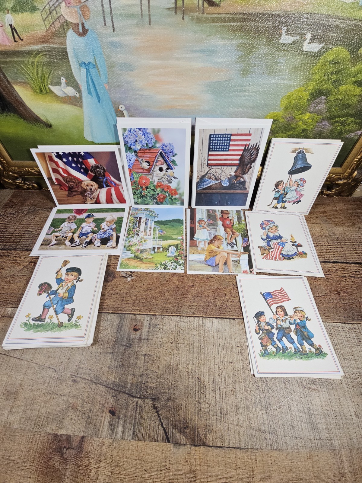 VTG  Set Of 18 Patriotic, 4th Of July, Memorial Day Card Set & Extras