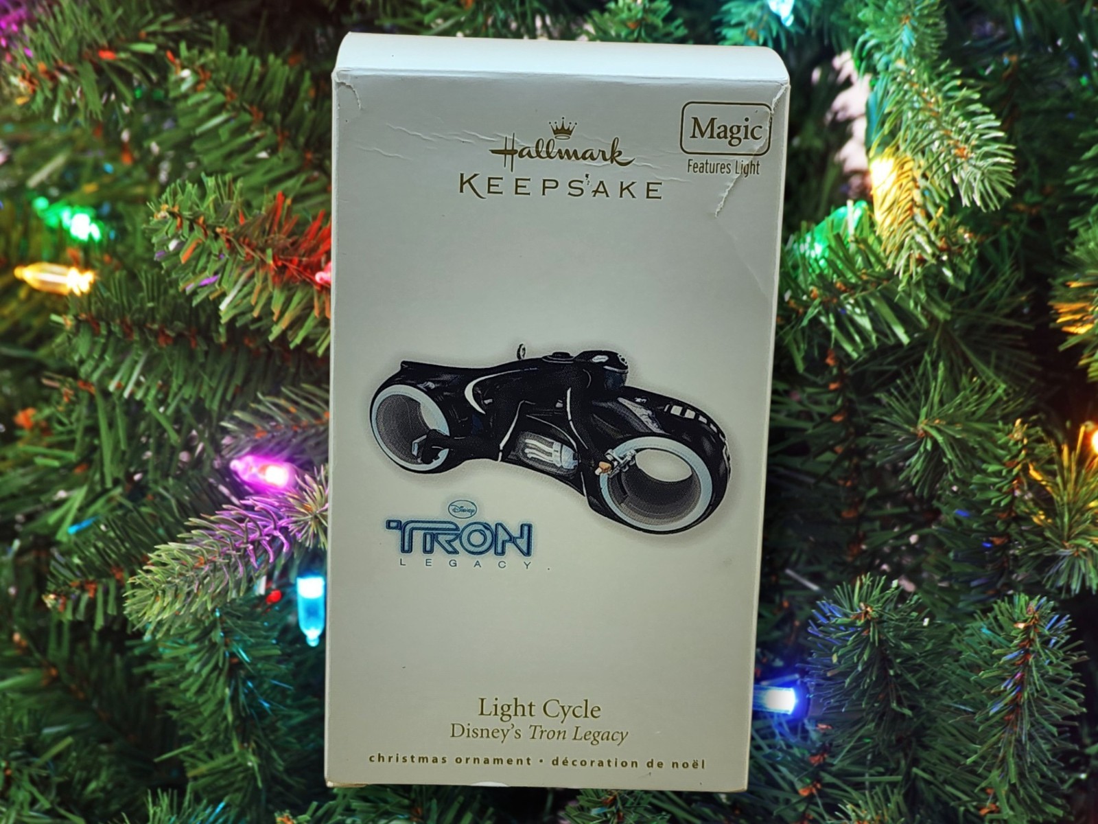 2010 Hallmark Disney TRON Legacy Light Cycle Magic Light Keepsake Ornament