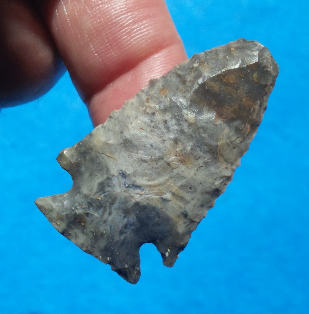 KIRK CORNER NOTCHED OHIO ARROWHEAD FROM NELLIE BLUE FLINT Authentic Arrowhead