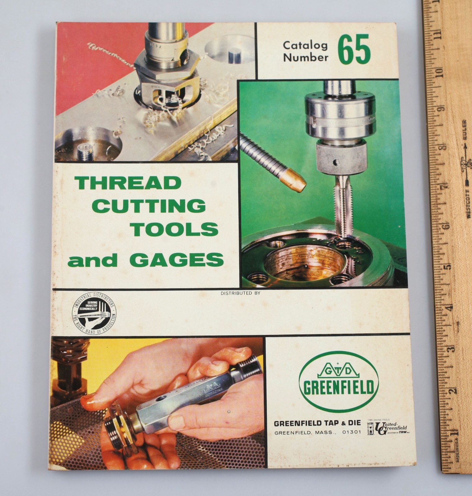 Vintage 1971 Greenfield Tap & Die Catalog No. 65 Thread Cutting Tools Gages