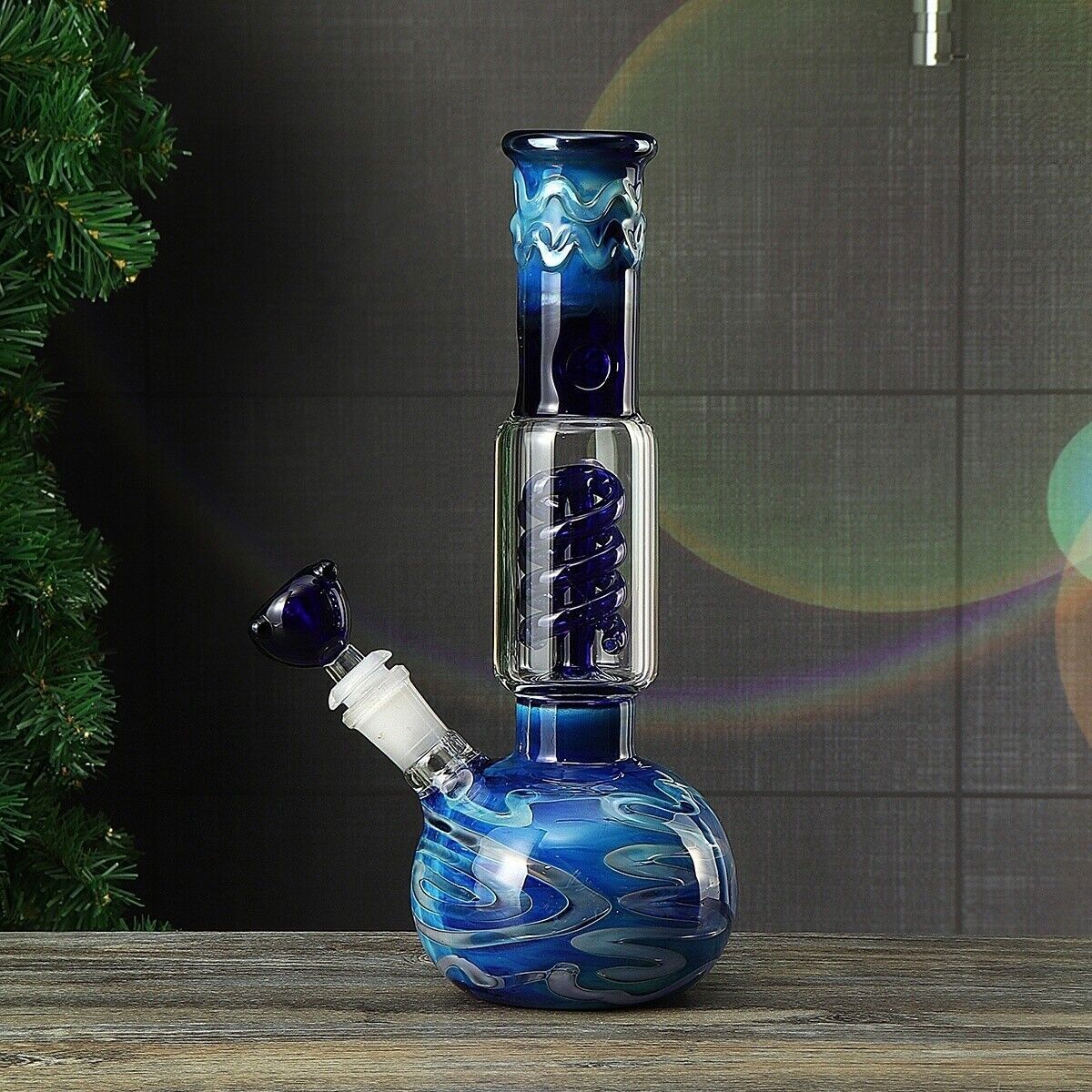 11inch Smoking Shisha Pipe Hookah Glass Water Pipe Bong Bubbler Bongs +14mm Bowl