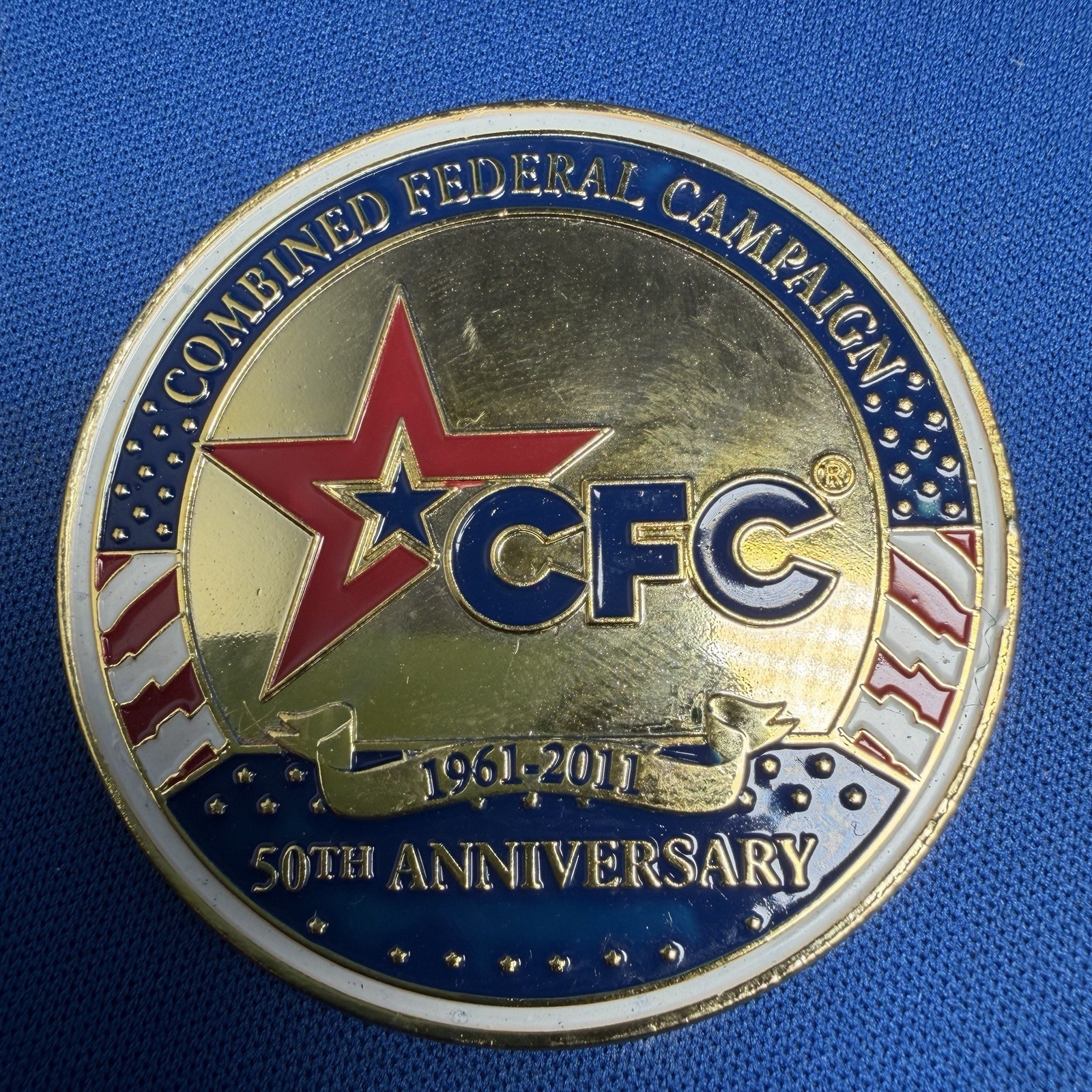 CFC Combined Federal Campaign 50th Anniversary 1961-2011 Challenge Coin