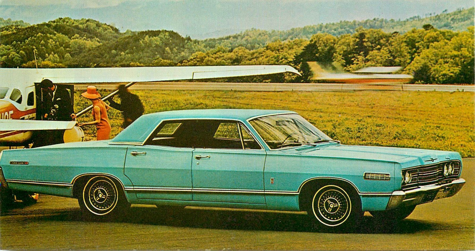 ANTIQUE AUTO, 1967 MERCURY PARK LANE, VINTAGE POSTCARD (U210) ANTIQUE AUTO, 1967 MERCURY PARK LANE, VINTAGE POSTCARD (U210)