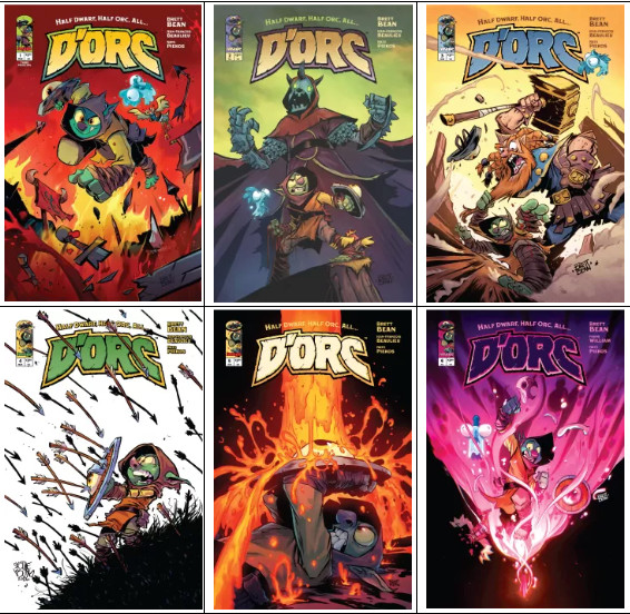 D'orc #1 3rd Print, 2 3 5 6 Cover A & 4B Skottie Young Variant SET 2026 Dorc