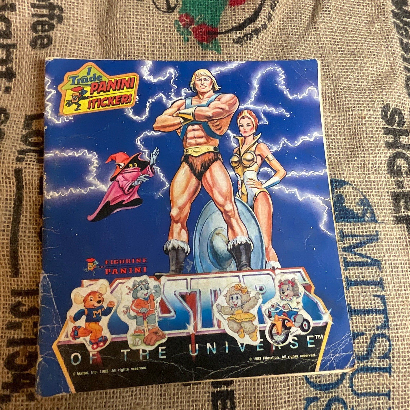 Panini Masters of the Universe Sticker Album 1983 English Vintage, complete Read
