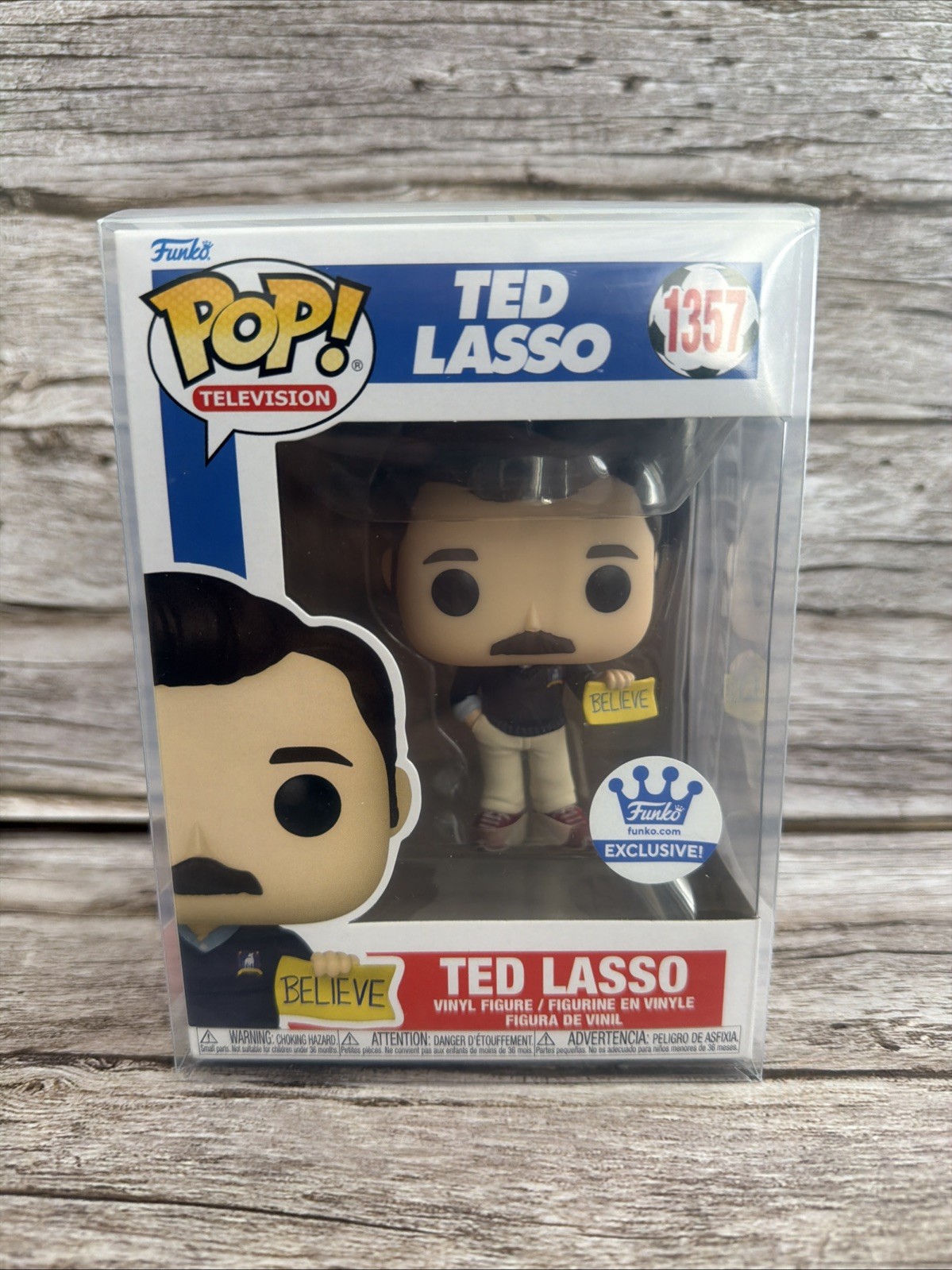 Funko Pop Vinyl: Ted Lasso - Funko (Exclusive) #1357 - In FUNKO Hard Case