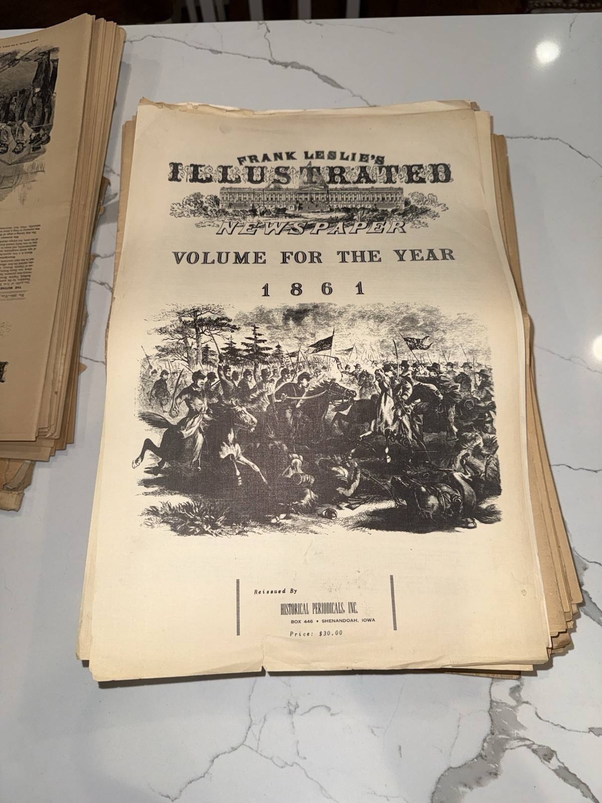 💎 1861 Civil War Newspaper Collection - 69 Reissues Frank Leslie Illustrated 💎